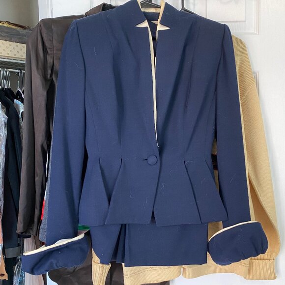 Vintage 1950s Lilli Ann Navy & Cream Suit – Mid-Century Elegance - Picture 12 of 12